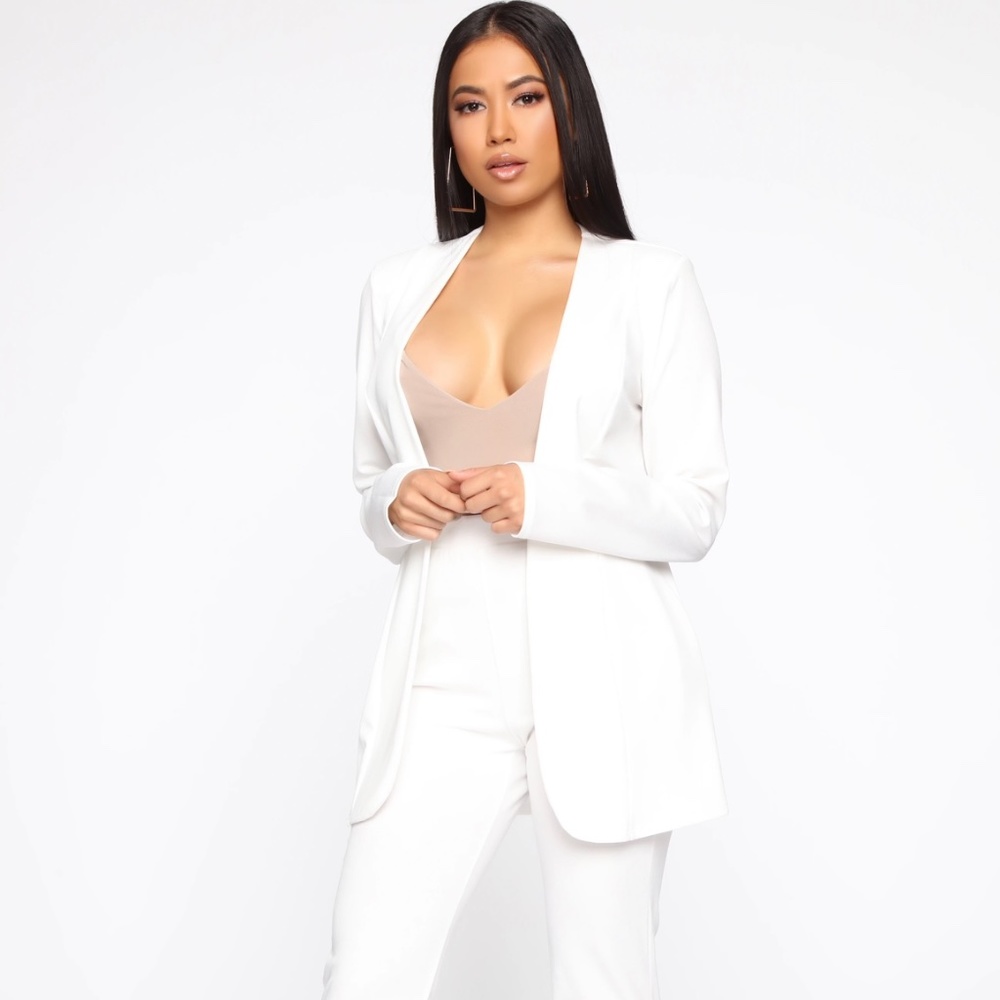 Payin' it Forward Blazer Set - Ivory